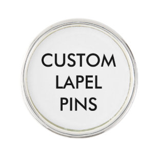 Custom Personalized Silver Plated Lapel Pin Blank