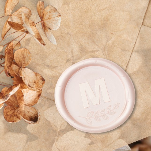 Custom Personalized Simple Elegant Monogram Wax Seal Stamp (Creator Uploaded)