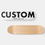 Custom Personalized Skateboard Deck 7.875" (20cm)<br><div class="desc">Make,  design,  create your own custom Skateboard Deck - 7 7/8" (20 cm). Add wheels and trucks option. Personalized skateboard made of 7-ply premium USA Maple,  gift for a skateboarder and for birthday,  Christmas gifts,  wedding favors,  and promotional sports business,  school,  and college recreation. https://customsportsgift.com/custom-sports-gifts/</div>