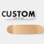 Custom Personalized Skateboard Deck 8.25" (21cm)<br><div class="desc">Make,  design,  create your own custom Skateboard Deck - 8 1/4" (21 cm). Add wheels and trucks option. https://customsportsgift.com/more-custom-sports-fitness-gifts/ for custom skateboards. Personalized skateboard made of 7-ply premium USA Maple,  gift for a skateboarder and for birthday,  Christmas gifts,  wedding favors,  and promotional sports business,  school,  and college recreation.</div>