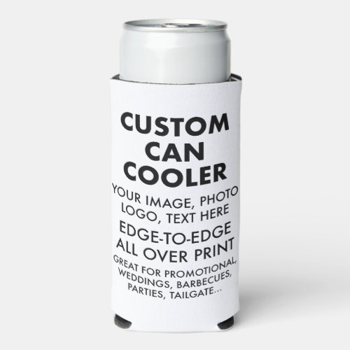 Custom Personalized Slim Can Cooler Sleeve Blank
