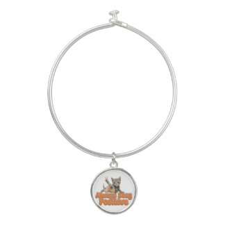 Custom Personalized Sloth Peace Hippie Bangle Bracelet