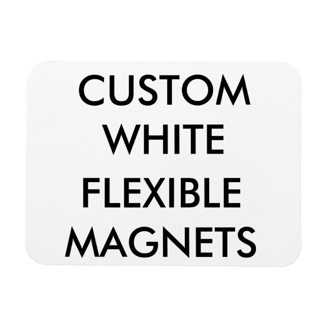 Custom Personalized Small Flexible Fridge Magnet (Horizontal)