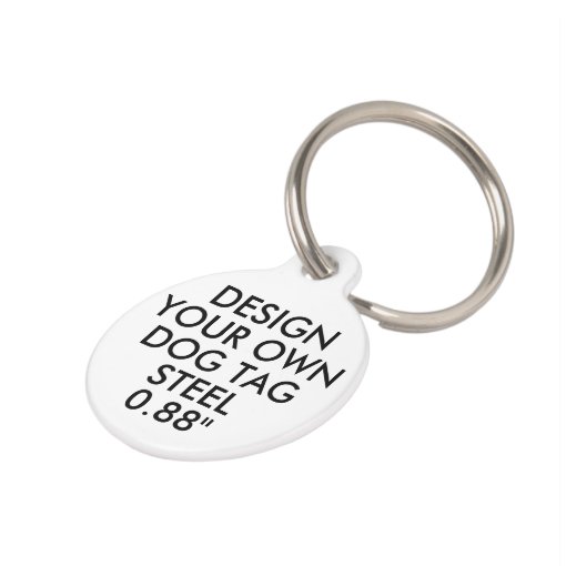 Custom Personalized Small Steel Pet Cat Dog Tag Zazzle
