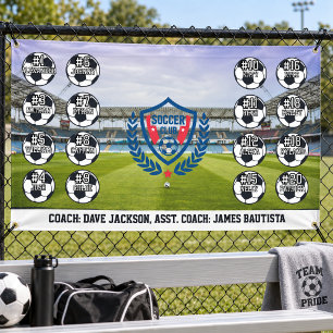Custom Personalized Soccer Football Team Banner
