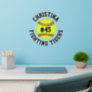 Custom Personalized Softball Ball Name Number Team Wall Decal