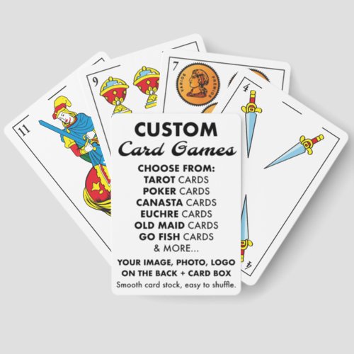 Custom Personalized SPANISH Playing Cards Pack