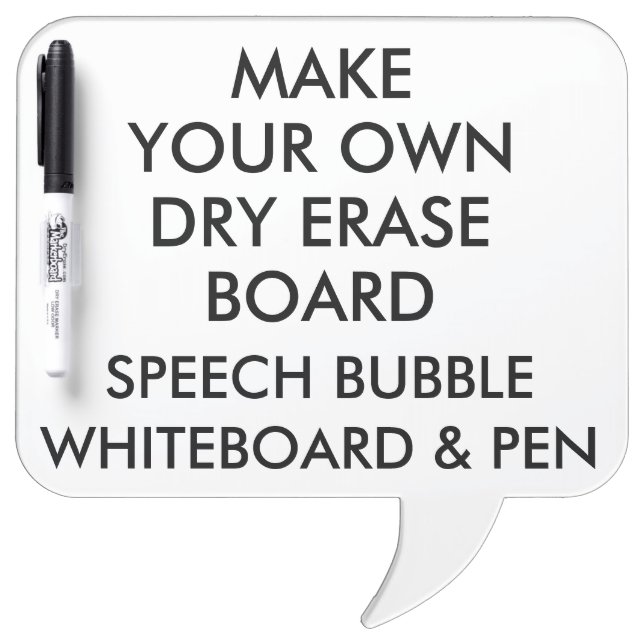 Custom Personalized Speech Bubble Dry Erase Board (Front)