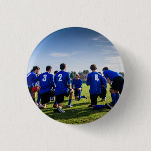 Custom Personalized Sport Team Photo Button