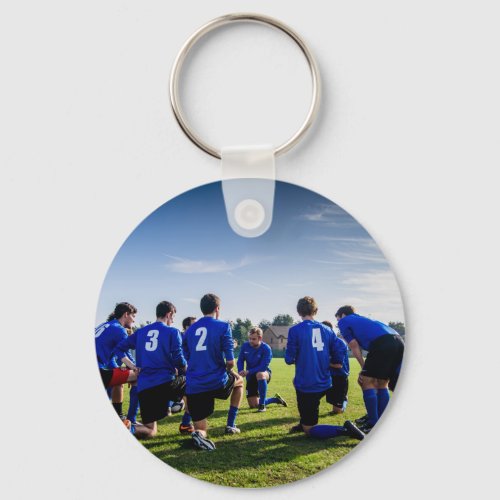 Custom Personalized Sport Team Photo  Keychain