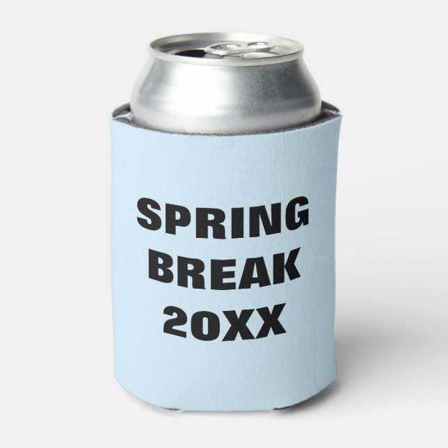 Custom Personalized Spring Break [Year]  Can Cooler (Can Front)