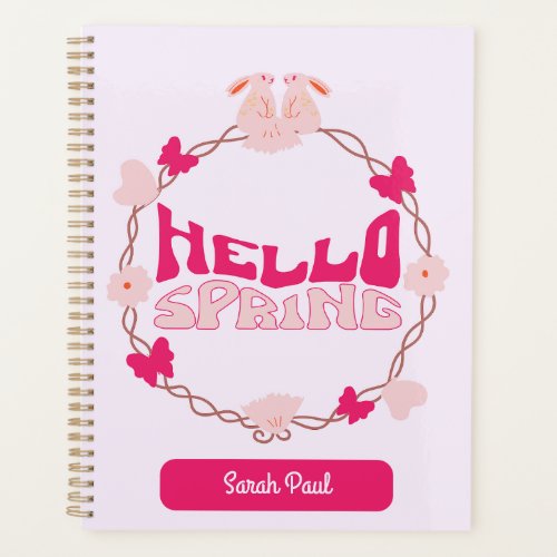 Custom  personalized spring planner