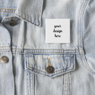 Custom Personalized Square Button