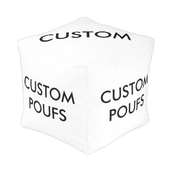Custom Personalized Square Pouf Blank Template by CustomBlankTemplates at Zazzle