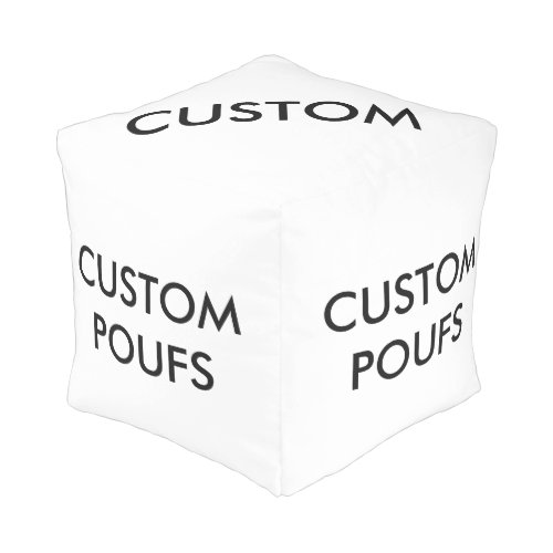Custom Personalized Square Pouf Blank Template