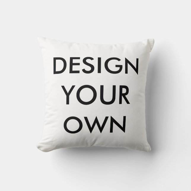 Custom Personalized Square Throw Pillow Blank (Front)