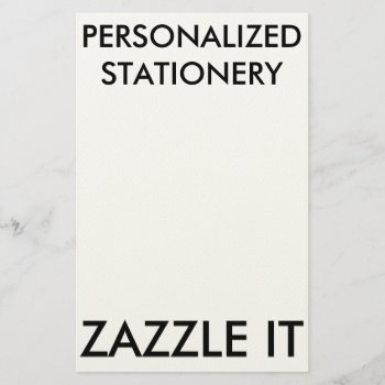 Custom Personalized Stationery Blank Template by GoOnZazzleIt at Zazzle