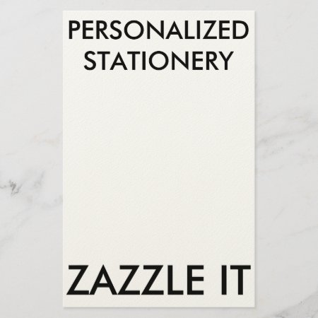 Custom Personalized Stationery Blank Template