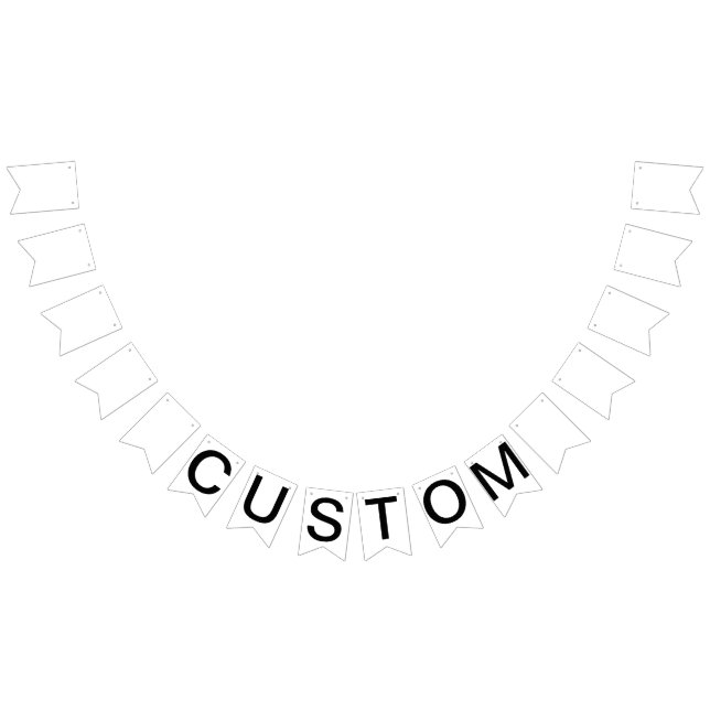 Custom Personalized Swallowtail Flag Bunting Blank (All)