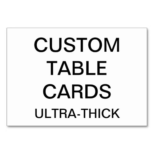 Custom Personalized Table Card Blank Template