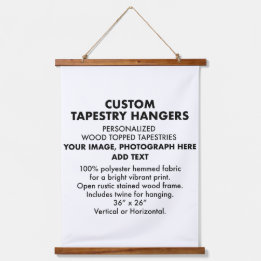 Custom Personalized TAPESTRY HANGER 26"x36"