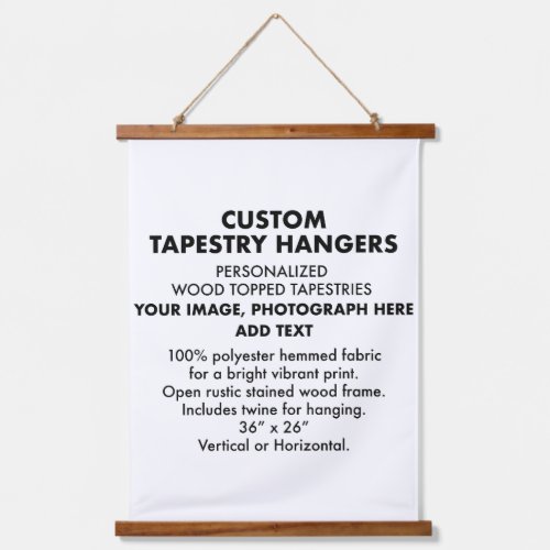 Custom Personalized TAPESTRY HANGER 26x36