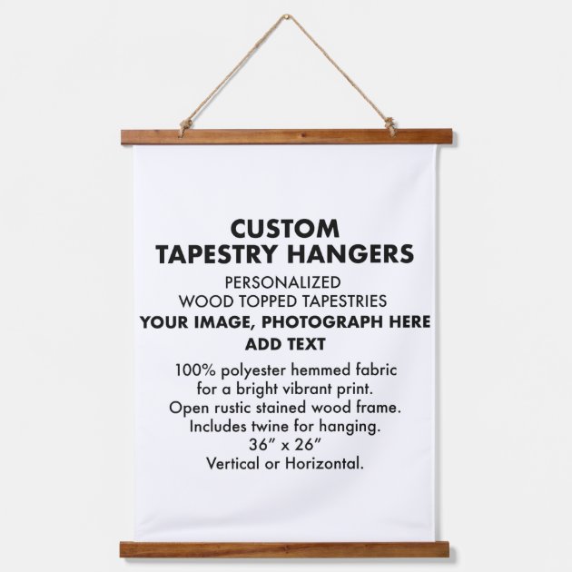 Poster hanger for online tapestry