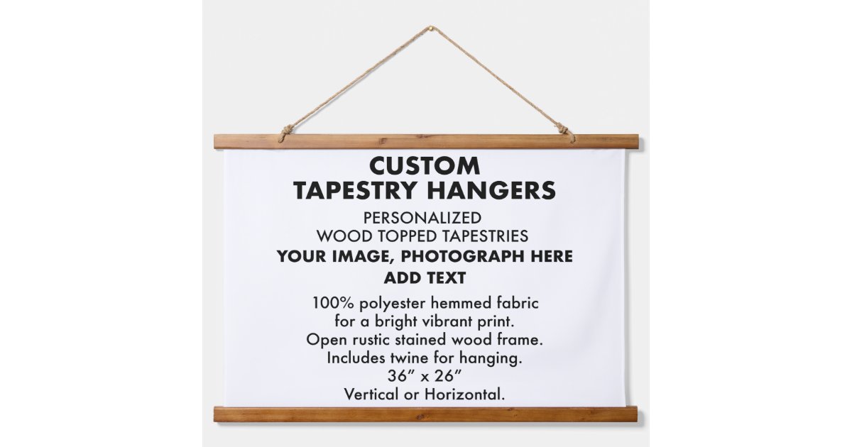 Custom Personalized TAPESTRY HANGER 26x36