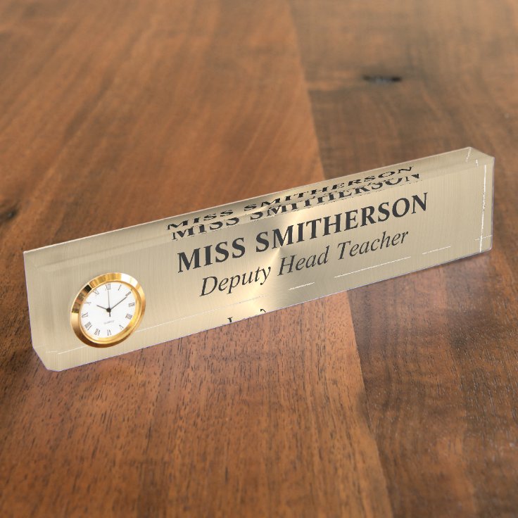Custom Personalized Teacher Desk Name Plate Zazzle