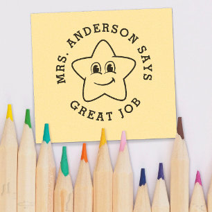 Custom Personalized Teacher Gift Self-inking Stamp