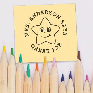 Custom Personalized Teacher Gift Self-inking Stamp