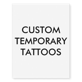 Custom Personalized Temporary Tattoo Blank