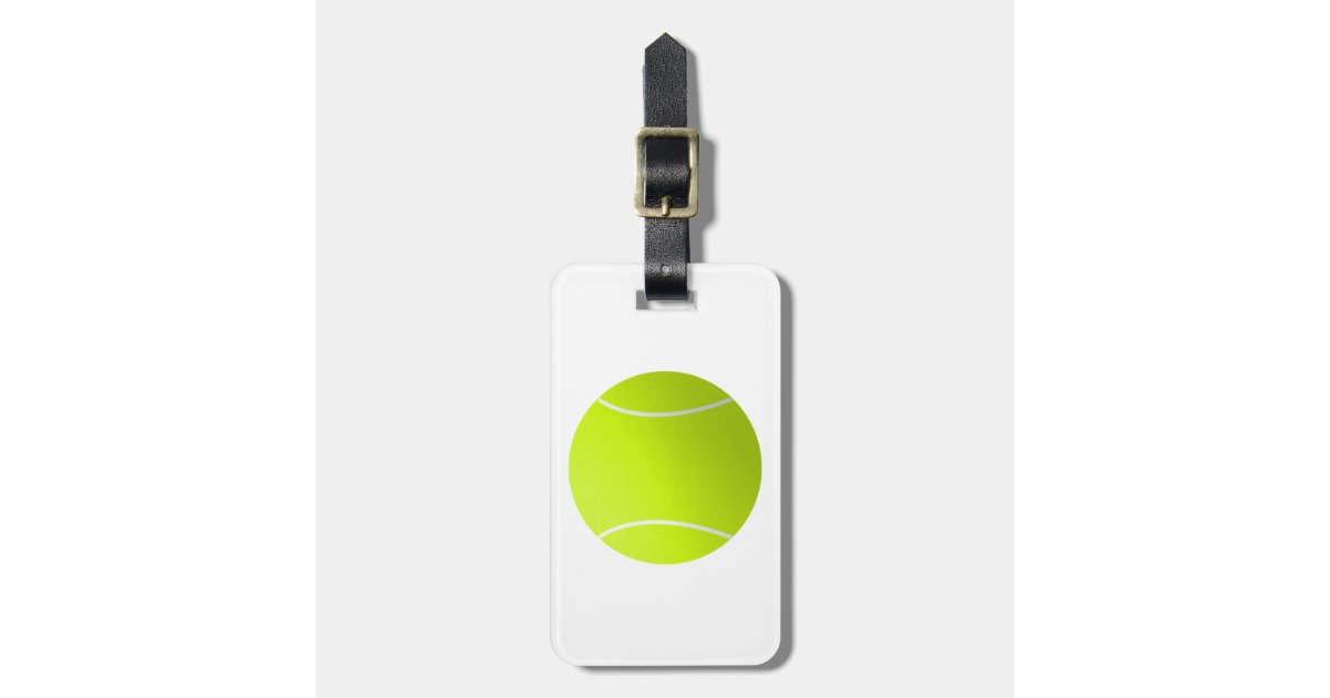 Custom Personalized Tennis Ball Gift Bag Tag Zazzle