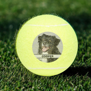 Custom Personalized Tennis Player Photo Pet Dog Tennis Balls