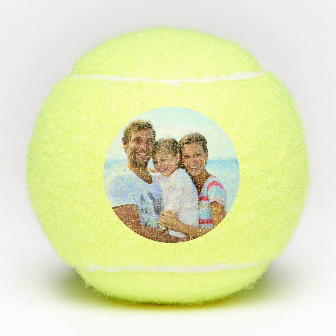 Custom Personalized Tennis Player Photo Tennis Balls Zazzle