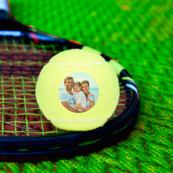 Custom Personalized Tennis Player Photo Tennis Balls by artinspired at Zazzle