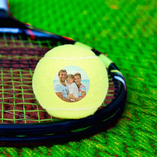 Custom Personalized Tennis Player Photo Tennis Balls