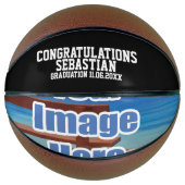 Custom Personalized Text and Photo Gift Idea Basketball (Front)