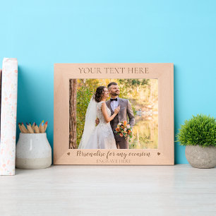 custom Personalized Text for Any Occasion laser Engraved Frames