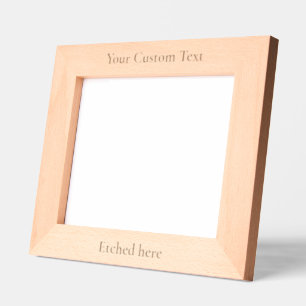 Custom Personalized Text Picture Photo Engraved Frames