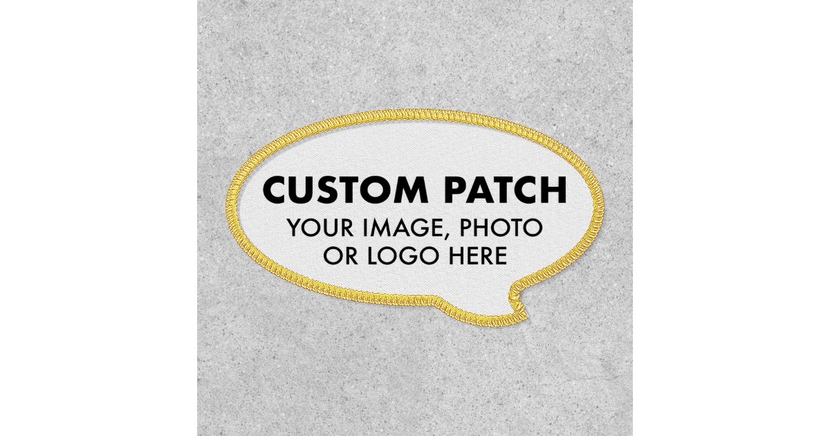 Custom Personalized THOUGHT BUBBLE Patch | Zazzle