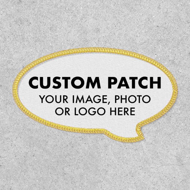 Custom Personalized THOUGHT BUBBLE Patch (Front)