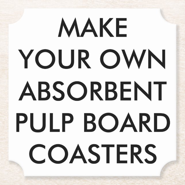 Custom Personalized Ticket Absorbent Coasters (Front)