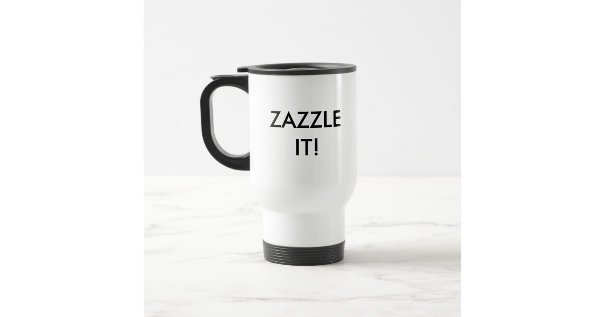 Custom Personalized Travel Mug Blank Template