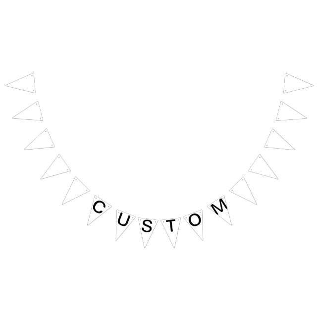 Custom Personalized Triangle Flag Bunting Blank (All)