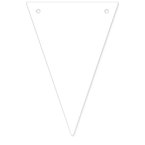 Custom Personalized Triangle Flag Bunting Blank | Zazzle