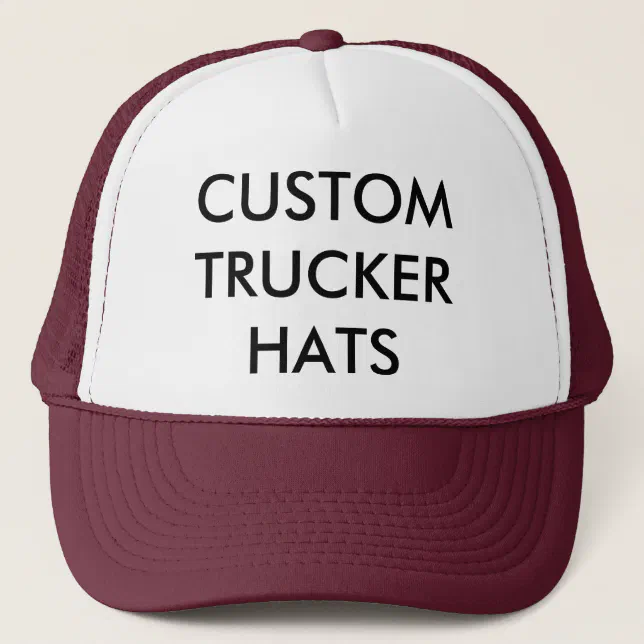Custom Personalized TRUCKER HAT Blank Template