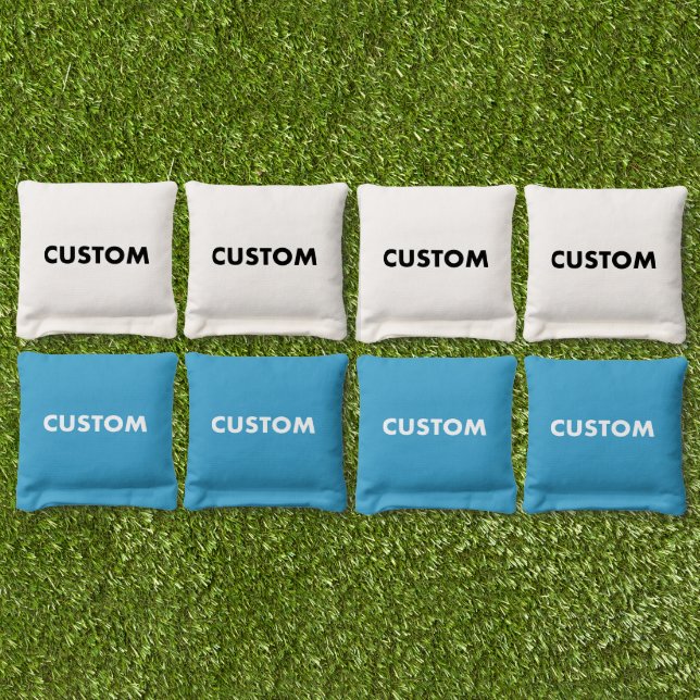 Custom Personalized TURQUOISE Cornhole Bag Toss (Set)