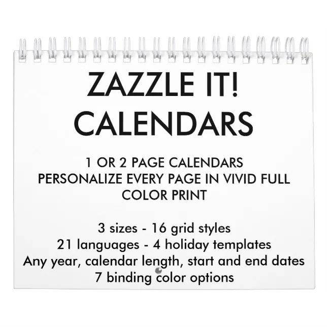 Custom Personalized Two-Page 5.5