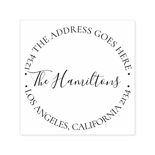 Custom Personalized Typography Self-inking Stamp (Design)